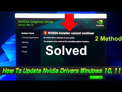 How To Update Nvidia Drivers Windows 10/11