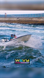 McKee Craft entering a wavy Boynton Inlet | Wavy Boats ➡️ Follow Wavy Boats for more original boat videos! The largest boat action network across all platforms! #wavyboats #hauloverinlet #hauloverboats #haulover #boats | Wavy Boats