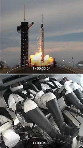 Space Shuttle Launch: Cockpit Camera with Real Sound | Astronaut’s Perspective