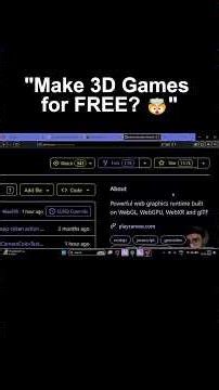 "Make 3D Games for FREE? 🤯" #shorts #ai #3d