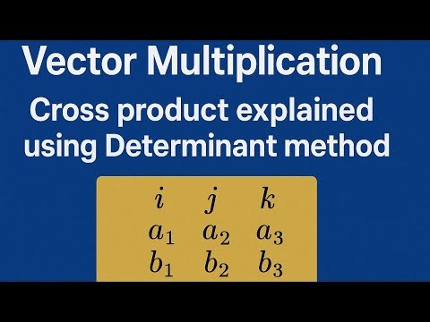 Vector Multiplication Explained | Cross Product (Vector Product) Made Easy with Example