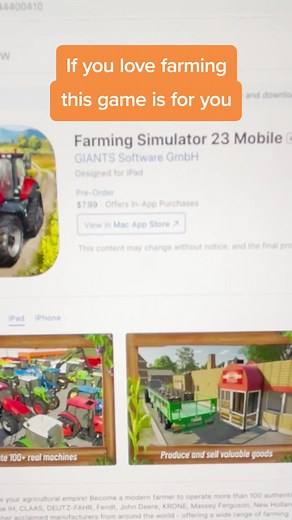 Farming Simulator 23 is now available on Nintendo Switch, iOS and Android.