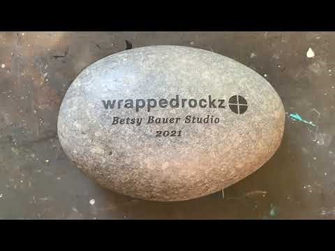 Studio Tour and How To Make a Coil Wrapped Rock by Betsy Bauer Studio - wrappedrockz.com