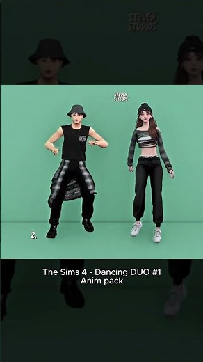 The Sims 4 | Dancing Duo #1 Animation Pack Download #sims4animations