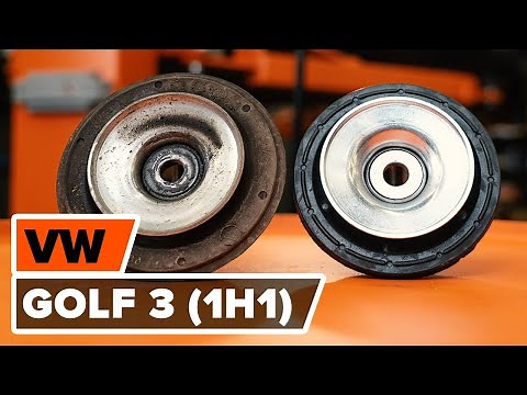 How to change front strut mount on VOLKSWAGEN GOLF 3 (1H1) [TUTORIAL AUTODOC]