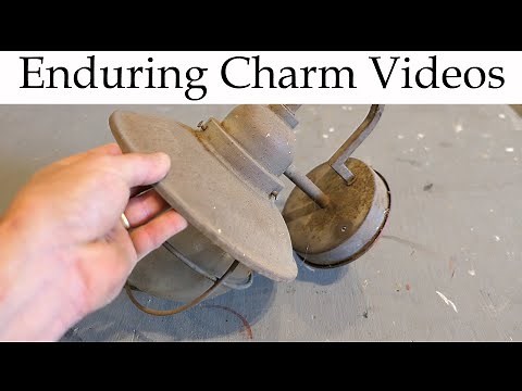 How To Preserve A Rusty Old Light Fixture