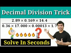 Decimal Division | Maths Trick | Decimal Division Trick | imran sir maths