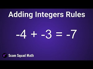 Integer Addition Rules