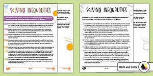 Algebra: Solving Inequalities Word Problems for 6th-7th Grade