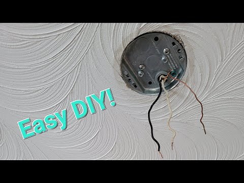 How to Replace a Ceiling Electrical Box for Fans or Lights