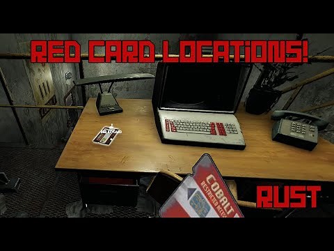 All Red Card Locations - Rust Tutorial (3/3)