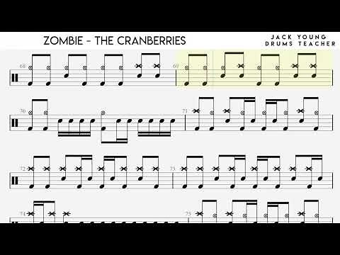 Zombie - The Cranberries - Drums Notation