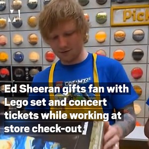 14K views · 908 reactions | Imagine walking into the Lego Store to find Ed Sheeran serving you  | Metro | Facebook