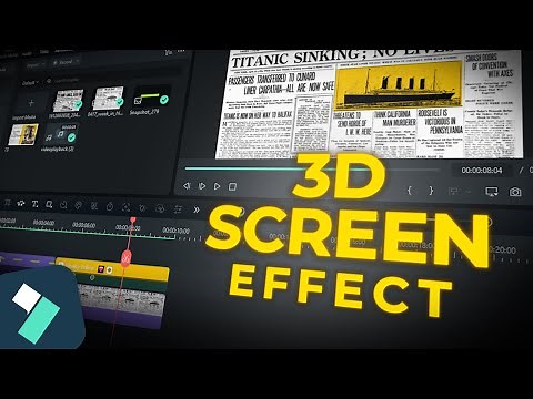 Creating 3D Screen and Text Highlight Effects in Filmora 14