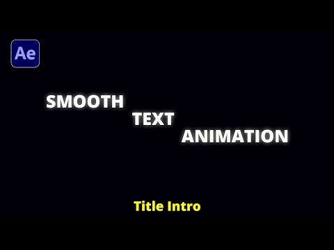 Smooth Text Animation in After Effects | Easy Tutorial