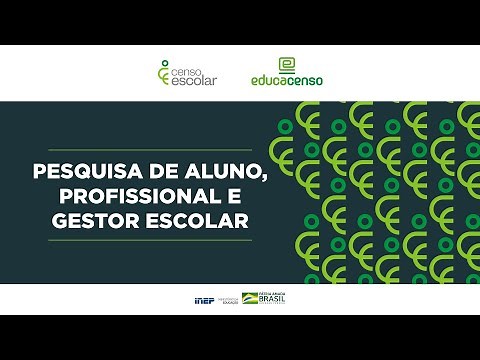 Pesquisa Aluno e Profissional Escolar no Sistema Educacenso - Matrícula Inicial 2021