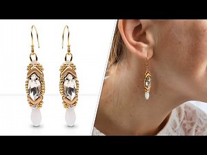 Glamorous Earrings - DIY Jewelry Making Tutorial by PotomacBeads