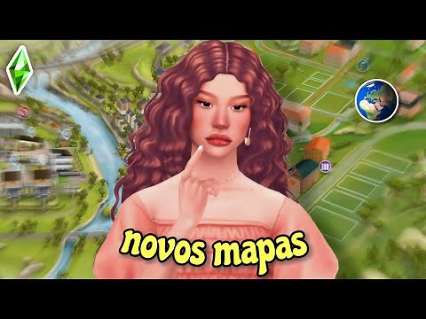 SUPER REALISMO com o MOD de MAPAS 🌎 // 16 NOVOS MAPAS - The Sims 4 (jogo base/TDS) - mapas fanart