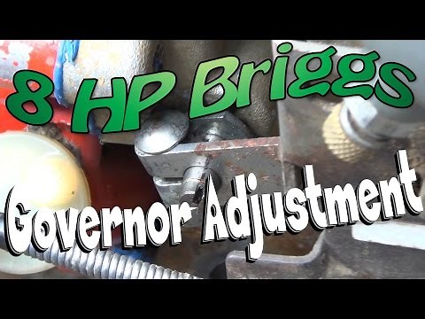 8 HP Briggs Governor Adjustment