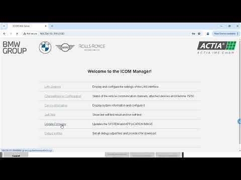 How to upgrade BMW ICOM Next A firmware step-by-step 2024 version