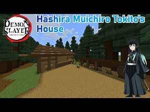 Minecraft Tutorial!: Demon Slayer: Muichiro Tokito's House! **Anime Builds**
