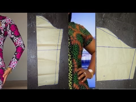 How to Draft and Cut a Basic Sleeve Long and Short Pattern | Beginners Friendly Tutorial.