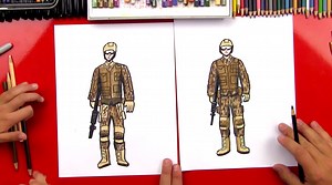 How To Draw A Soldier - Art For Kids Hub — Free Drawing Lessons for Kids -