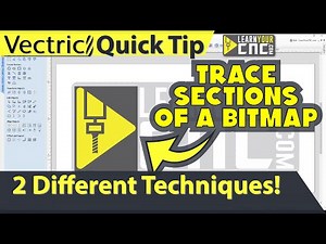 Trace Sections of a Bitmap - Vectric VCarve, Aspire, & Cut2D Quick Tip