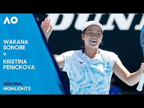 Wakana Sonobe v Kristina Penickova Highlights | Australian Open 2025 Final