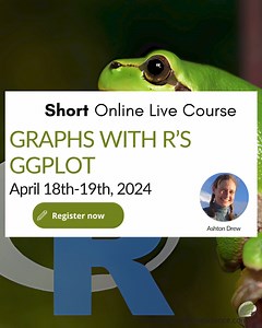 Join us for our new short online live course titled "Graphs with R’s...