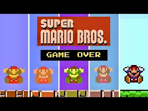 Evolution of Super Mario Bros. GAME OVER Screens