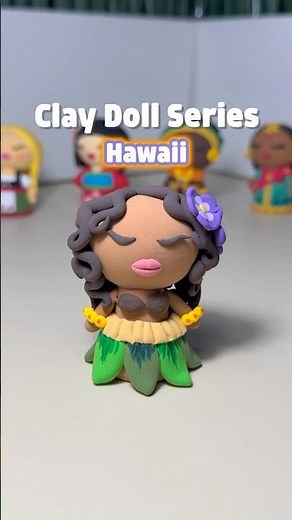 🌺 CLAY DOLLS DIY | How to clay Hawaii Doll (Quick Tutorial!) 🌺 #diy #clay #doll #hawaii