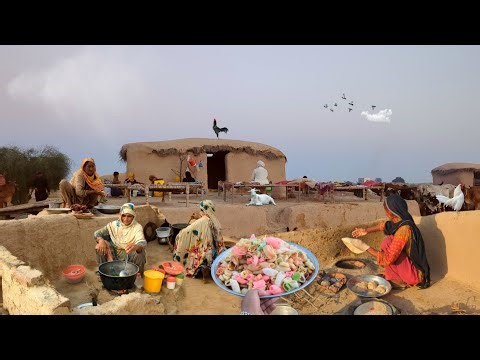 Desert old woman full day routine | Traditional cooking sweet rice | very unique old culture