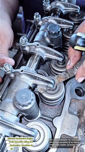 Internal Combustion Engine Valve Train Operation Using Rocker Arm Mechanism | Mechanical Motion