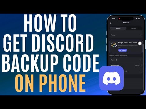 How to Get Discord Backup Code on Phone | Get Discord Backup Code