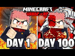 I Survived 100 Days as FINAL YUJI With Rika in Jujutsu Kaisen Minecraft! [FULL MOVIE]
