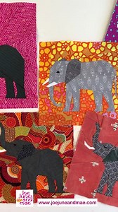 Elephant Quilt Block Pattern: Modern Patchwork, 3 Sizes (PDF Download) - Etsy