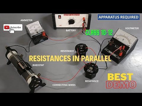 How To Find Equivalent Resistance In Parallel CIRCUIT using OHM's law | BOARD PRACTICAL | STD 10-12
