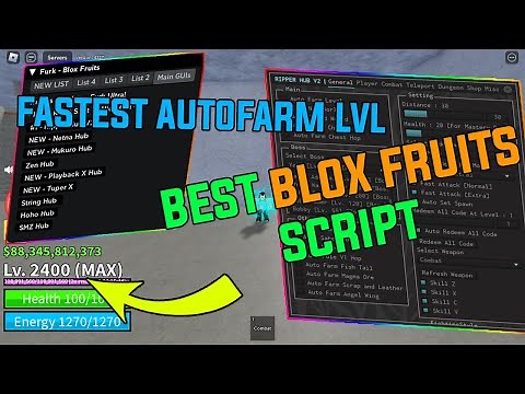 ROBLOX BLOX FRUITS NEW BEST SCRIPT RIPPER HUB V2 [ FASTEST AUTOFARM , INSTANT MOB KILL , 2400LVL...]