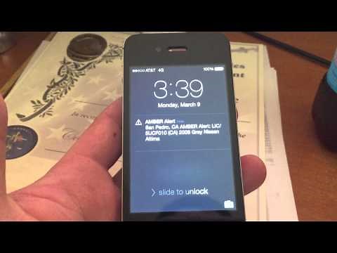 Here's what an Amber / Tornado / Flash Flood / Dust Storm Alert Looks & Sounds Like on an iPhone