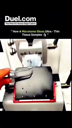 SCIENCE | HISTORY | FACTS | EXPERIMENT on Instagram: "microtome is a precision instrument used in laboratories to slice ultra-thin tissue samples for microscopic study. It holds the tissue in a solid block and uses a sharp blade to cut sections only a few micrometers thick. These thin slices allow light to pass through, revealing cells and structures in amazing detail. Scientists use microtomes in biology, medicine, and research to diagnose diseases and study how tissues function. The samples ar