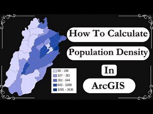 GIS Map | Thematic Map | How to calculate population density in ArcGIS