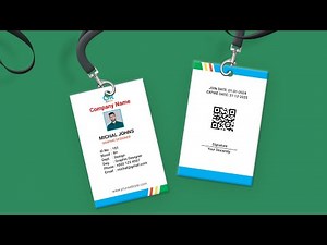 Company Id Card Design - Id Card Design Bangla - Professional Id Card Design || Illustrator Tutorial