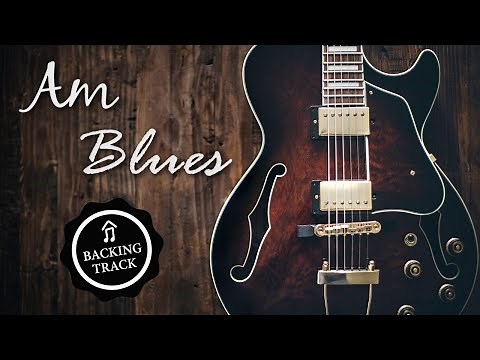 Emotional Blues Backing Track in Am