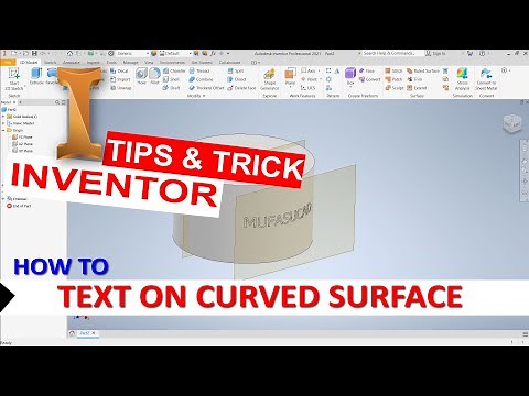 Inventor How To Text On Curved Surface