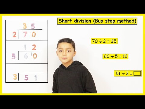 Division | Bus stop method | Short division | Division bus stop method | Maths with Nile