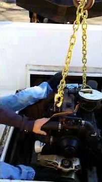 OMC Stringer Drive Engine Removal