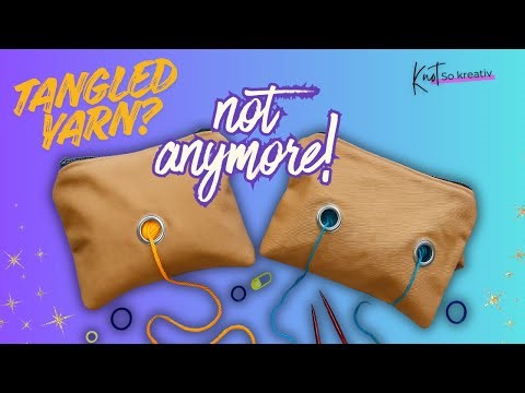 DIY Zipped Yarn Holder Pouch | Easy Sewing Tutorial for Knitters & Crocheters