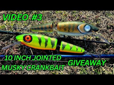 Making jointed through-wire musky baits! video #3 Giveaway.....