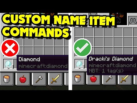 How to Give and Spawn CUSTOM NAMED ITEMS | Minecraft 1.19-1.20.4 | Custom Name Item Commands